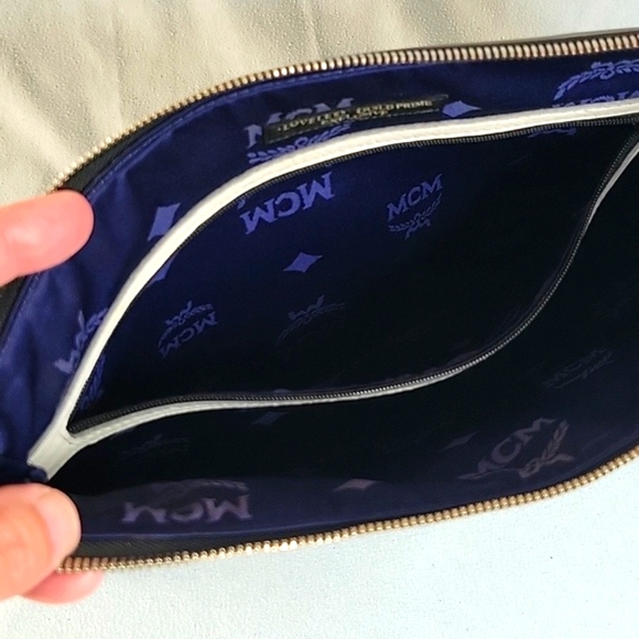MCM Limited Edition Studded Monogram Luxury Oversized Clutch